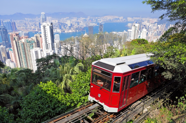 香港太平山纜車