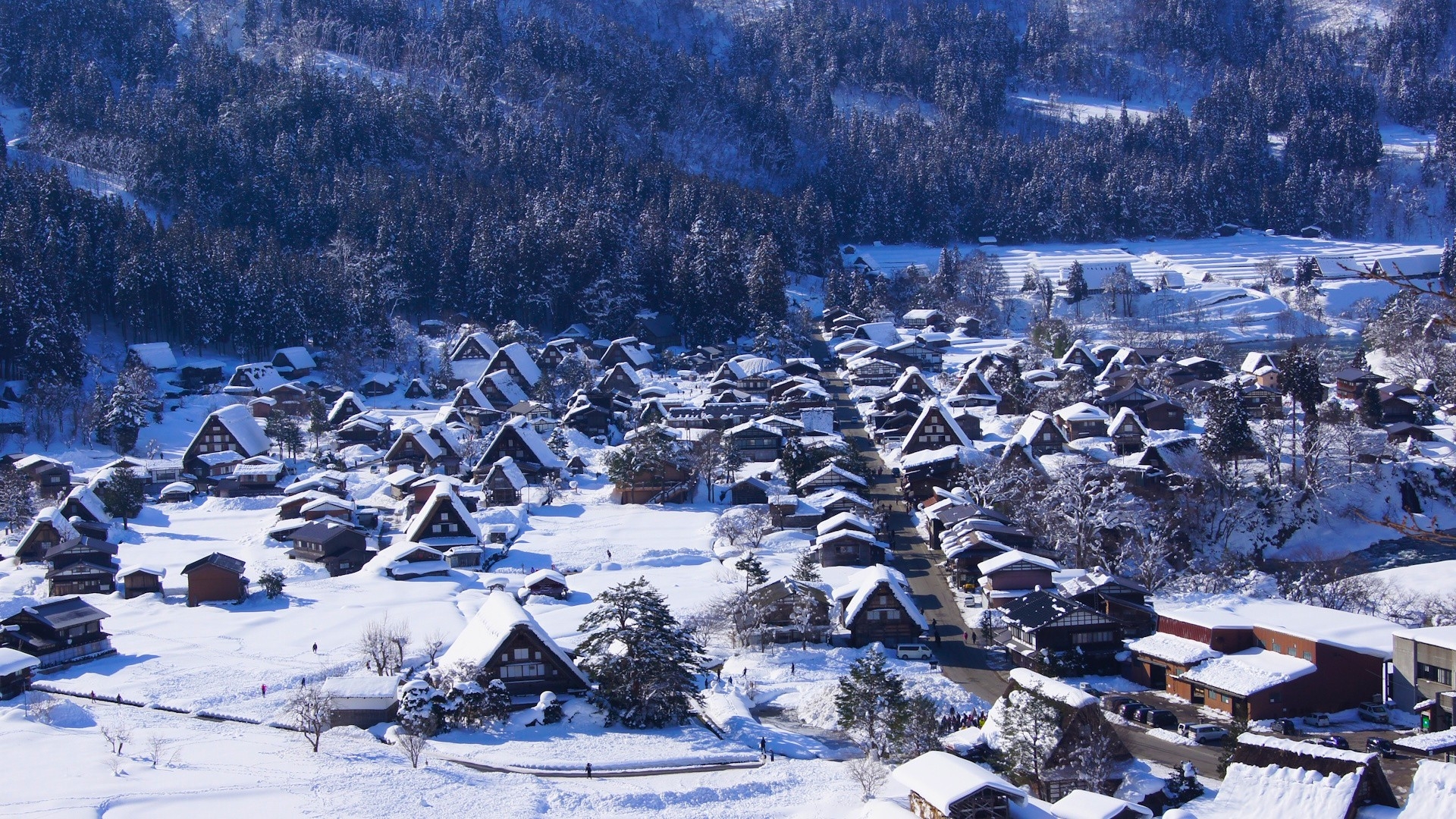 白川鄉合掌村點燈-夢幻冬日薑餅屋美景